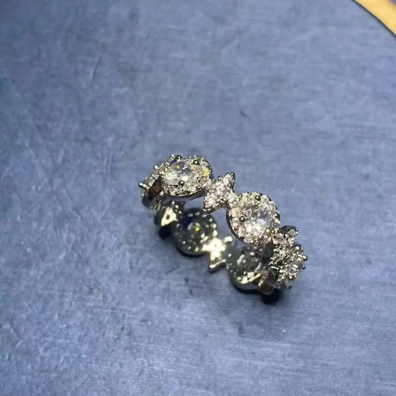 Inel din cupru pentru cupluri, Puff Style, design cu litere/cifre/text, electroplating, stil feminin, lux ușor