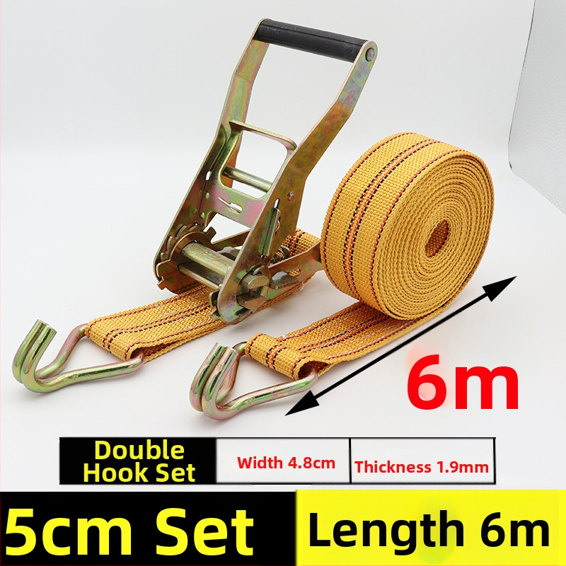 Szállítási rögzítő szalag horgos feszítőmechanizmussal teherautókhoz és konténerekhez