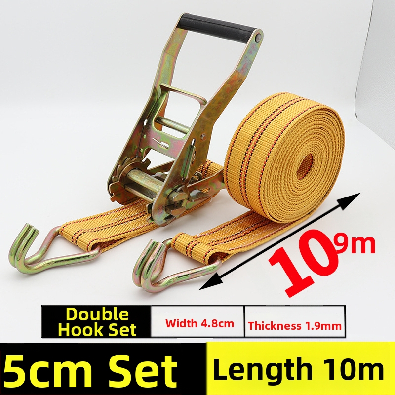 Szállítási rögzítő szalag horgos feszítőmechanizmussal teherautókhoz és konténerekhez