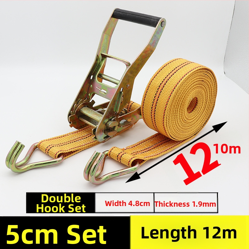 Szállítási rögzítő szalag horgos feszítőmechanizmussal teherautókhoz és konténerekhez