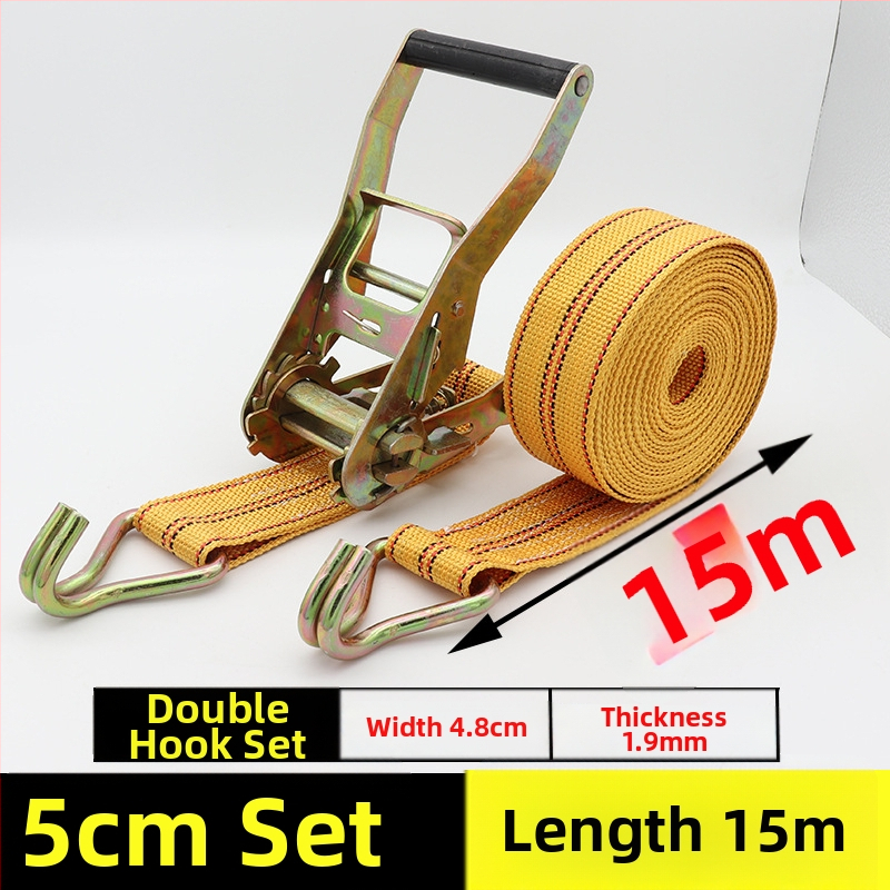 Szállítási rögzítő szalag horgos feszítőmechanizmussal teherautókhoz és konténerekhez