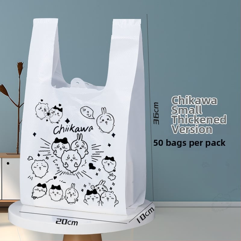 Sac de deșeuri pentru animale de companie în stil vestă, PE gros, cu mâner, reutilizabil