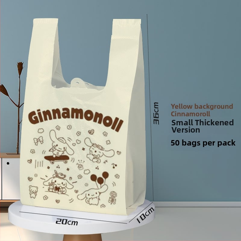 Sac de deșeuri pentru animale de companie în stil vestă, PE gros, cu mâner, reutilizabil