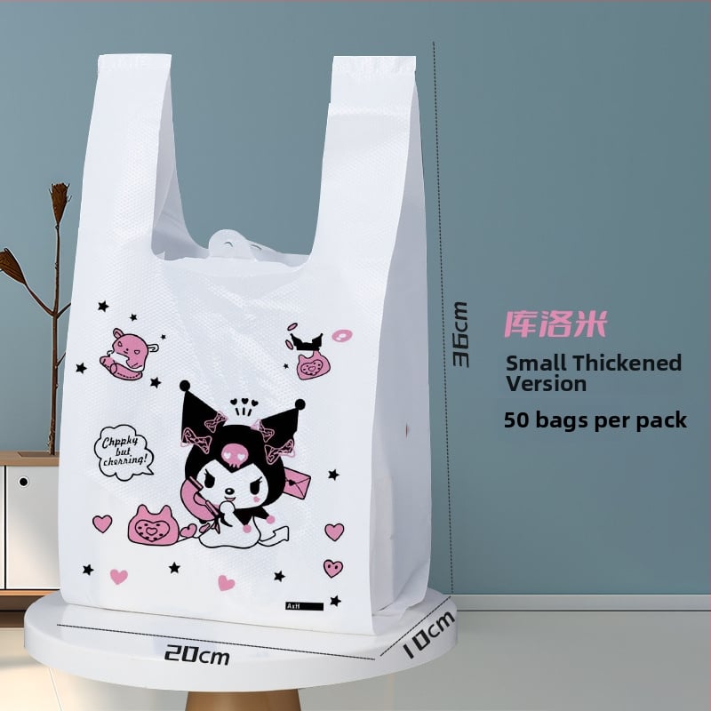 Sac de deșeuri pentru animale de companie în stil vestă, PE gros, cu mâner, reutilizabil