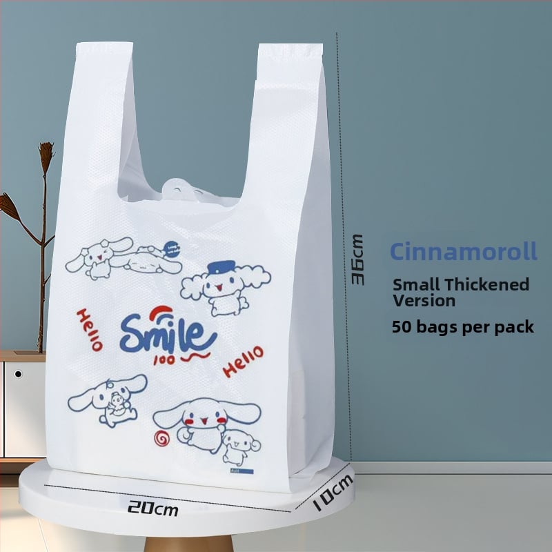 Sac de deșeuri pentru animale de companie în stil vestă, PE gros, cu mâner, reutilizabil