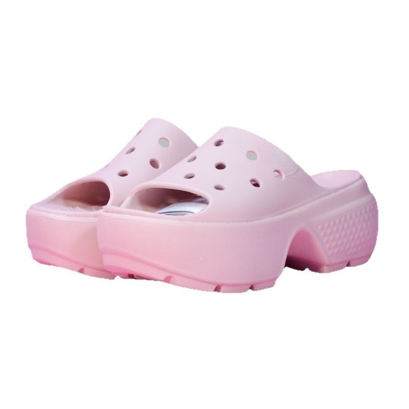 Pantofi dama EVA cu găuri, talpă de 5 cm, creștere înălțime, anti-derapant