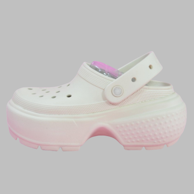 Pantofi dama EVA cu găuri, talpă de 5 cm, creștere înălțime, anti-derapant