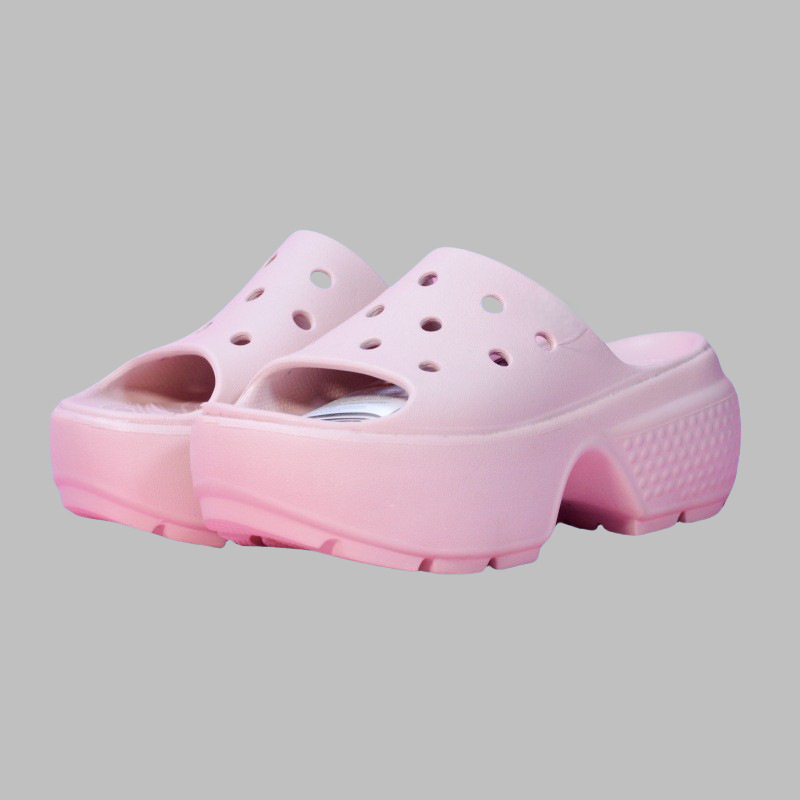 Pantofi dama EVA cu găuri, talpă de 5 cm, creștere înălțime, anti-derapant