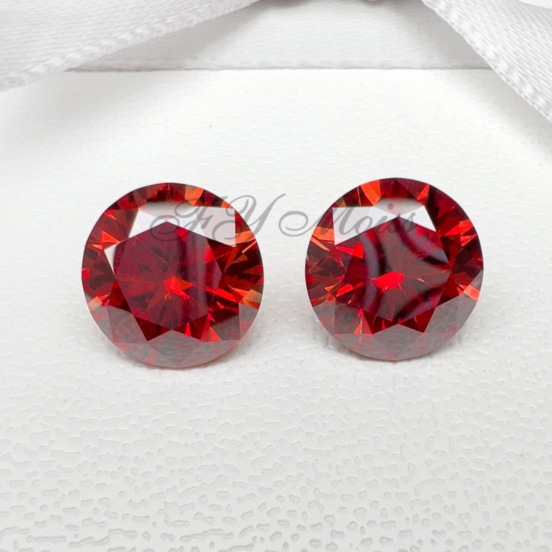 Moissanite στρογγυλός γυμνός λίθος — κοπή Eight Hearts Eight Arrows — διαύγεια VVS — ηλεκτροπλατίωση