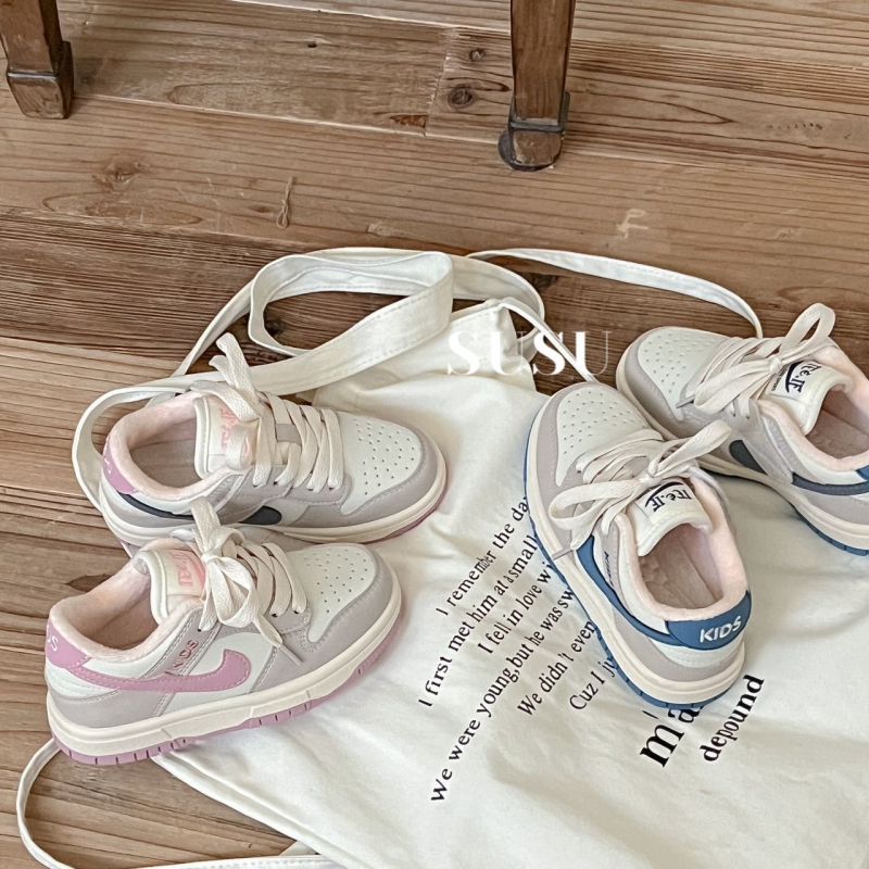 Pantofi sport pentru copii cu Velcro, talpă din cauciuc antiaderent, partea superioară din microfibră, guler jos, căptușeală din bumbac