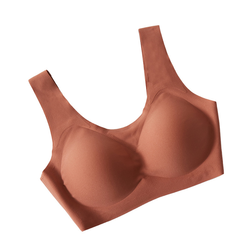 Carlsly sutien fără fir cu căptușeală din mătase de mulberry, fără cusături, cupe 3/4, forme subțiri, material nylon, căptușeală 80-90% mătase, bretele duble, închidere spate cu trei rânduri, Primăvara 2025