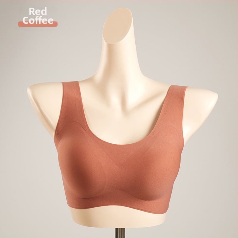 Carlsly sutien fără fir cu căptușeală din mătase de mulberry, fără cusături, cupe 3/4, forme subțiri, material nylon, căptușeală 80-90% mătase, bretele duble, închidere spate cu trei rânduri, Primăvara 2025