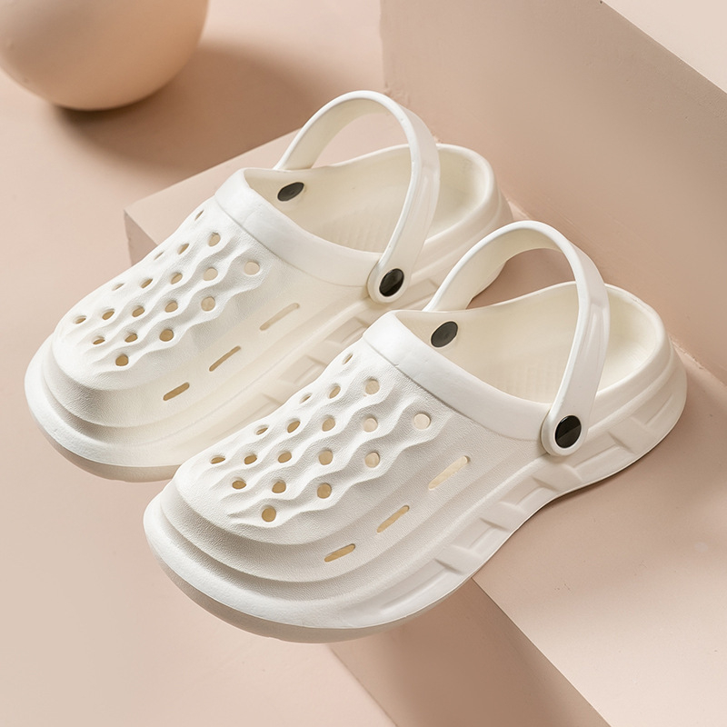 Unisex EVA klompe s mekom podlogom protivklizne za plažu i vanjsku upotrebu, ležerne sandale, brzo se suše, prozračne, vodootporne, injekcijski oblikovana potplata, debljina 3 cm ili više