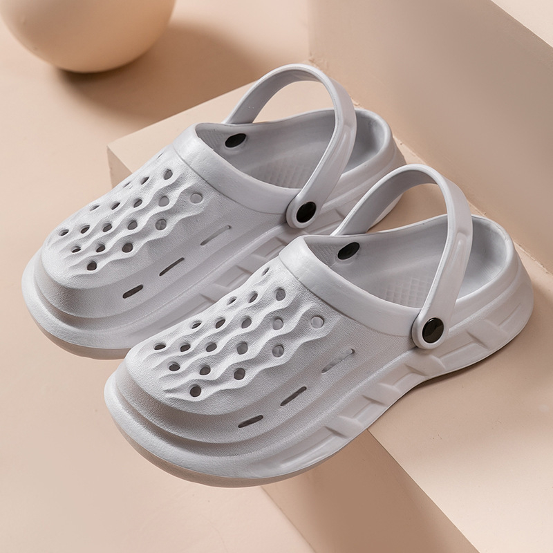 Unisex EVA klompe s mekom podlogom protivklizne za plažu i vanjsku upotrebu, ležerne sandale, brzo se suše, prozračne, vodootporne, injekcijski oblikovana potplata, debljina 3 cm ili više