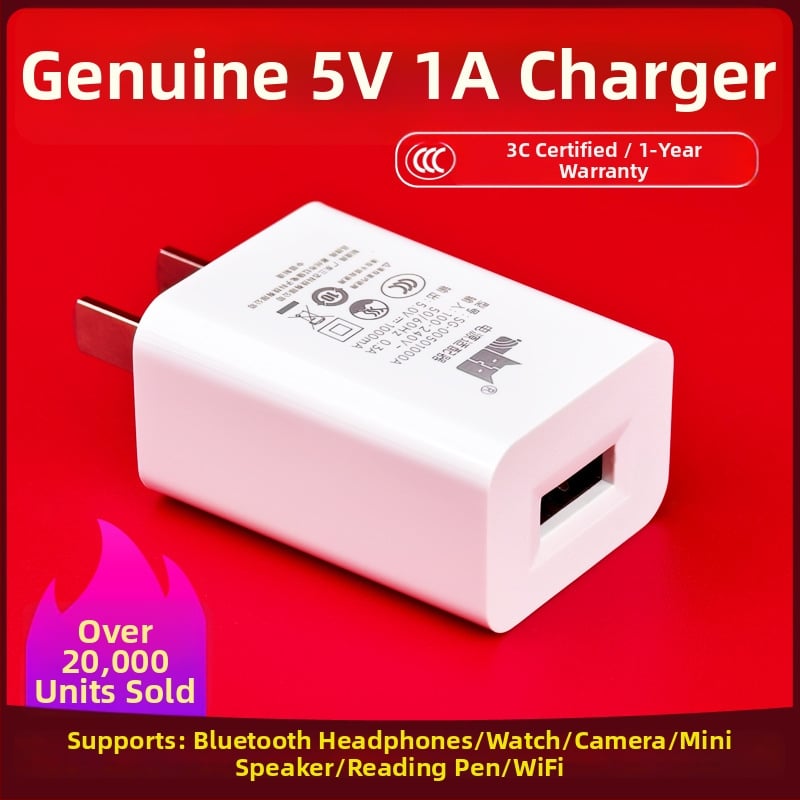 5V1A Töltőfej – Univerzális töltő a Bluetooth fülhallgatók, megfigyelő kamera, olvasó toll és okosóra számára (5W kimenet, QC 4.0)