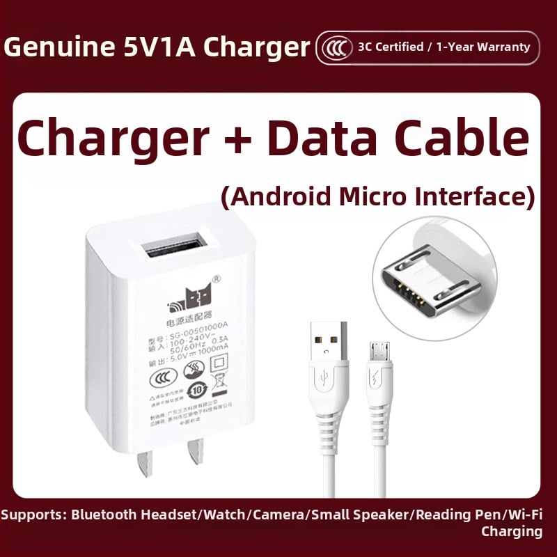 5V1A Töltőfej – Univerzális töltő a Bluetooth fülhallgatók, megfigyelő kamera, olvasó toll és okosóra számára (5W kimenet, QC 4.0)
