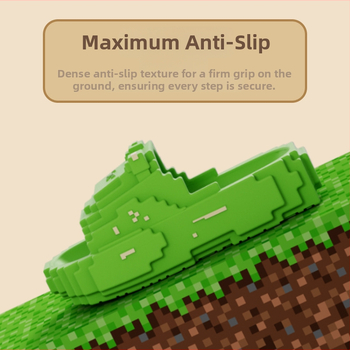 Unisex papuče s dizajnom pixellane medvjediće, EVA gornji dio i EVA potplat, protuklizne, za ljeto