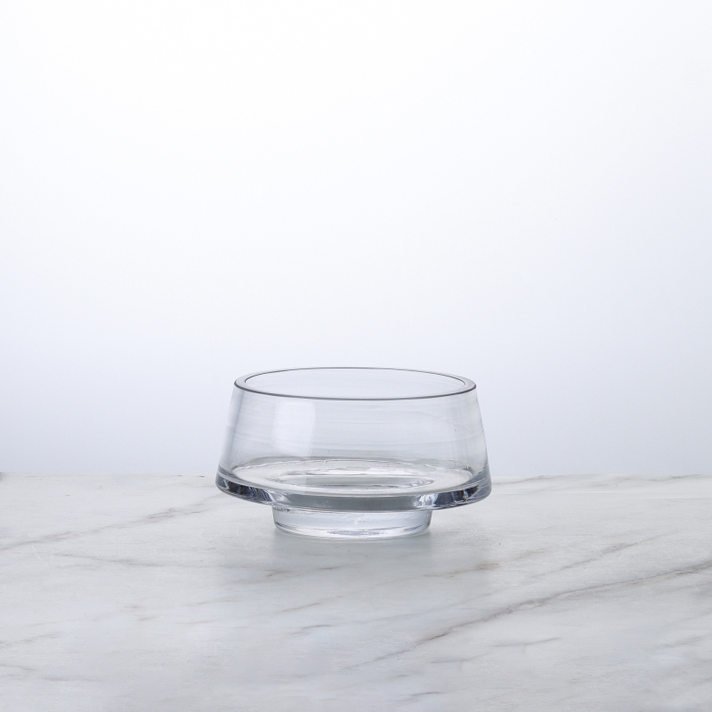 Vază din sticlă transparentă cu formă geometrică pentru suculente și mușchi, micro-peisaj hidroponic, suprafață lustruită, stil modern minimalist