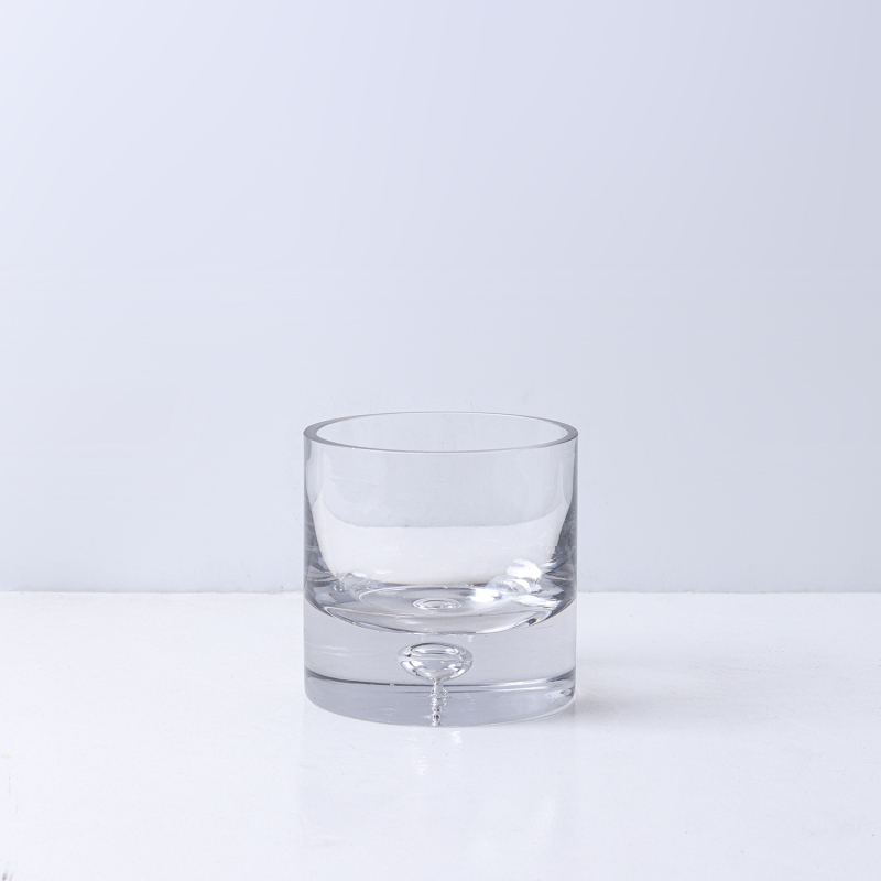 Vază din sticlă transparentă cu formă geometrică pentru suculente și mușchi, micro-peisaj hidroponic, suprafață lustruită, stil modern minimalist