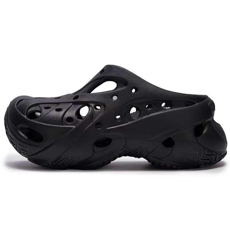 Sandale unisex Crocs-style, talpă EVA 3 cm, creștere înălțime, respirante și anti-derapante.