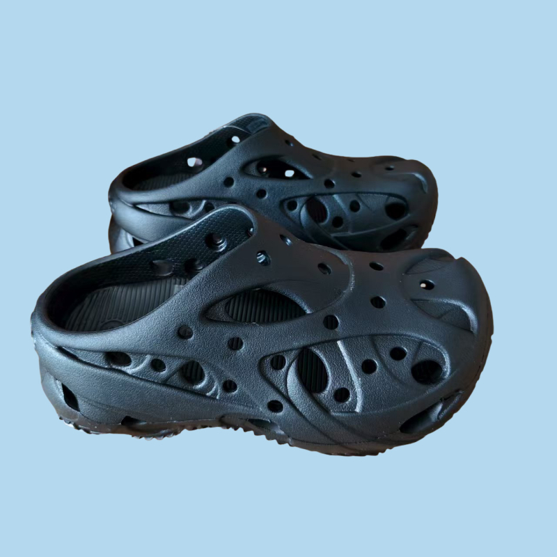 Sandale unisex Crocs-style, talpă EVA 3 cm, creștere înălțime, respirante și anti-derapante.