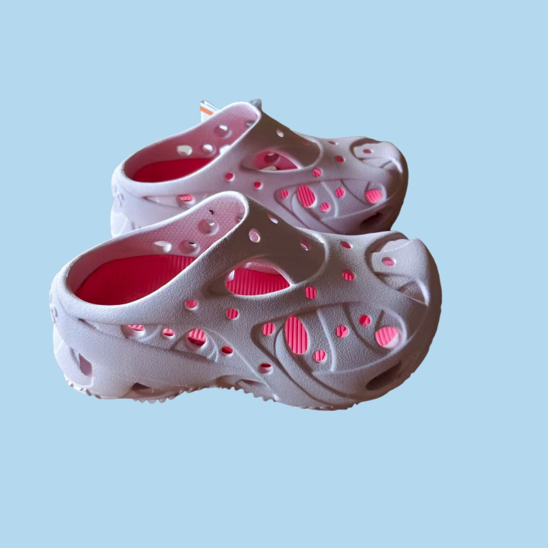 Sandale unisex Crocs-style, talpă EVA 3 cm, creștere înălțime, respirante și anti-derapante.