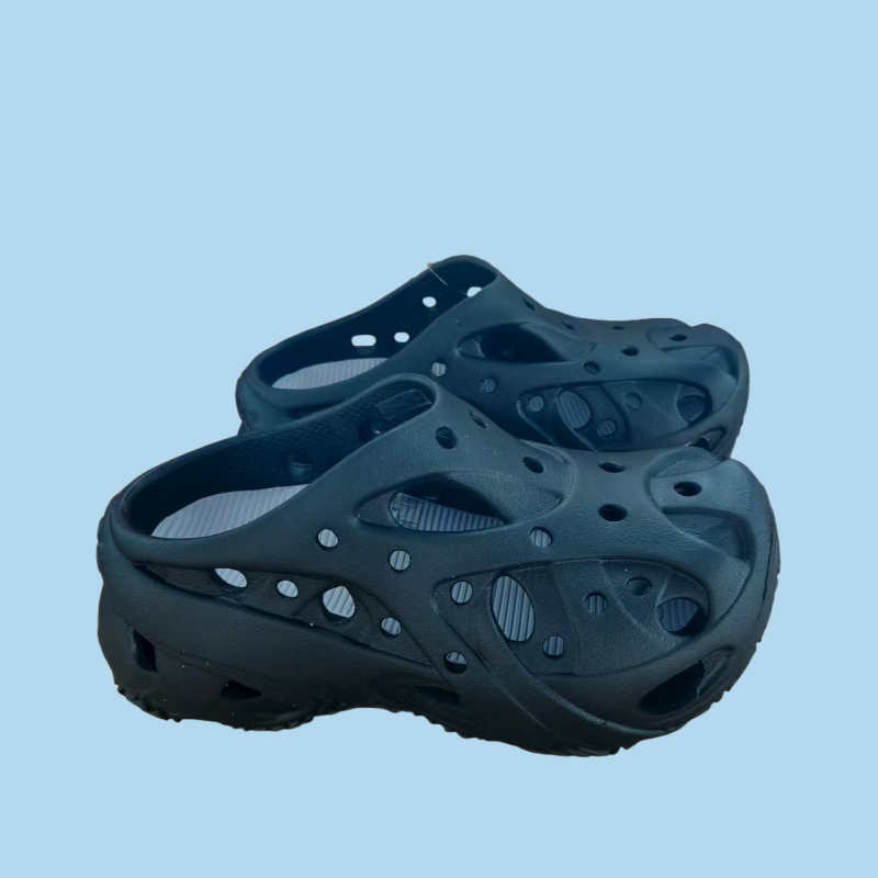 Sandale unisex Crocs-style, talpă EVA 3 cm, creștere înălțime, respirante și anti-derapante.