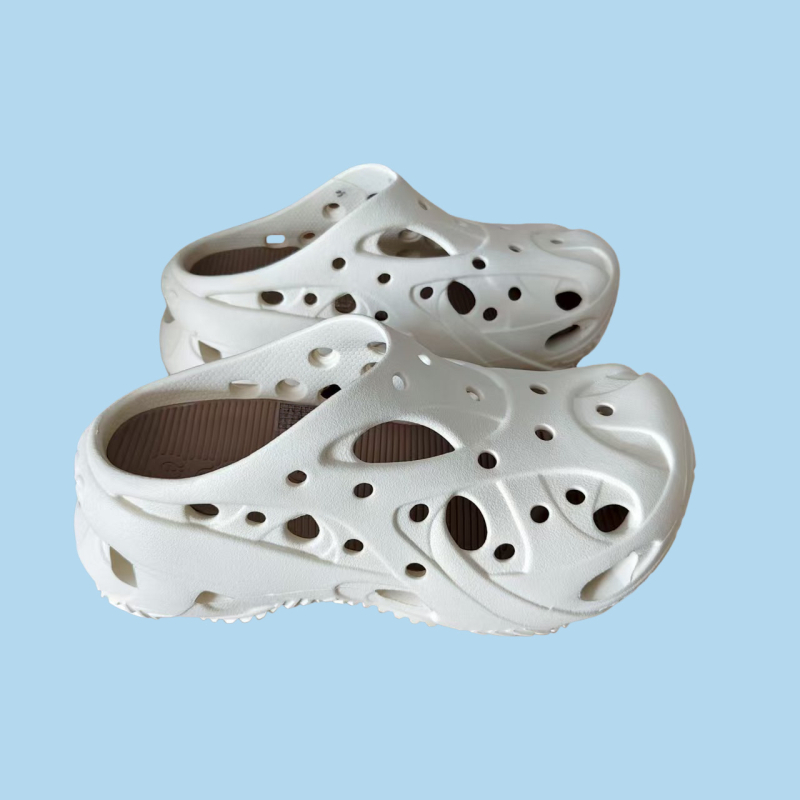 Sandale unisex Crocs-style, talpă EVA 3 cm, creștere înălțime, respirante și anti-derapante.