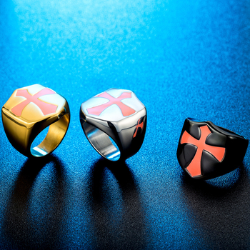 Inel din oțel de titan, design geometric, unisex (finisaj lucios)