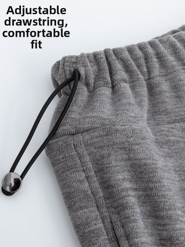 Панталони за бременни с висока талия и свободен широк крак, подкрепящ корема, полиестер-спандекс, есенно-зимни 2025