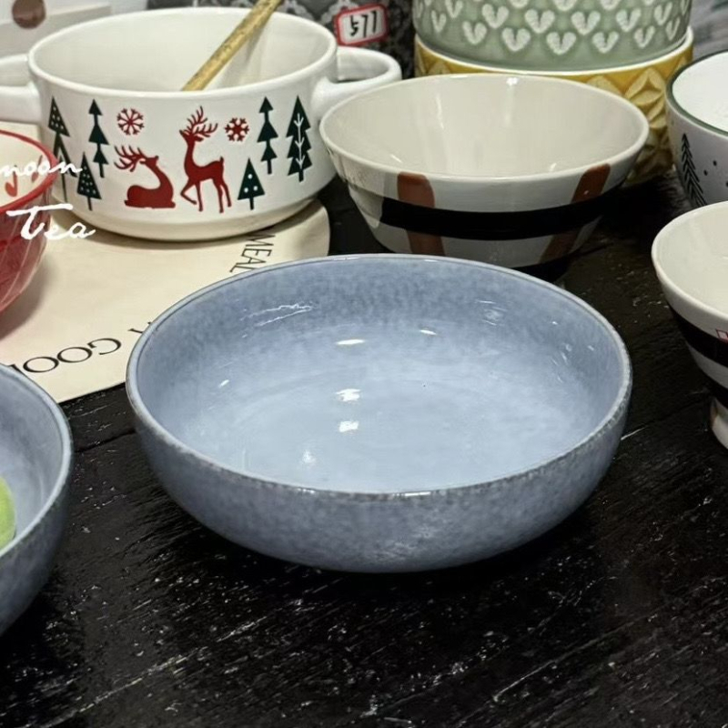 Vas ceramic pentru animale de companie, design anti-vărsare, cu suport pentru gât, vas pentru mâncare și apă pentru pisici și câini