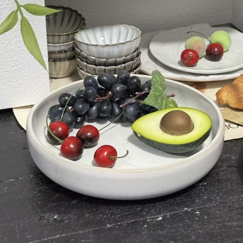 Vas ceramic pentru animale de companie, design anti-vărsare, cu suport pentru gât, vas pentru mâncare și apă pentru pisici și câini