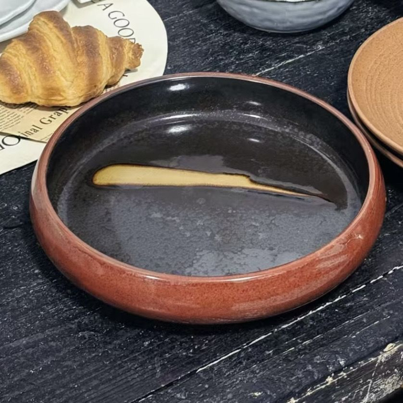 Vas ceramic pentru animale de companie, design anti-vărsare, cu suport pentru gât, vas pentru mâncare și apă pentru pisici și câini