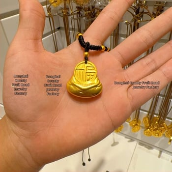 Náhrdelník Budha: usmievavý Budha s veľkým bruchom; kovový materiál; stredoveký štýl; literárne retro; uvedenie jari 2024