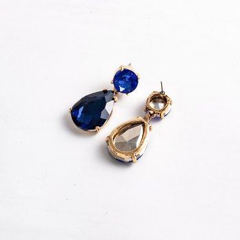 Обeци с капковидна форма, цинкова сплав, електроплатирани, марка Viany, с игла от неръждаема стомана, стил Fresh and Sweet