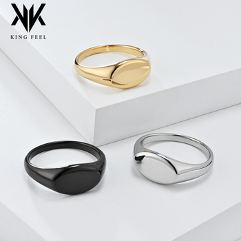 Inel din oțel inoxidabil, design geometric, suprafață lustruită, pentru femei, toamnă 2024