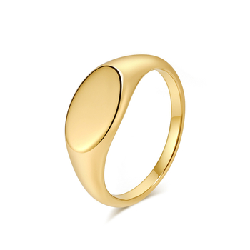 Inel din oțel inoxidabil, design geometric, suprafață lustruită, pentru femei, toamnă 2024