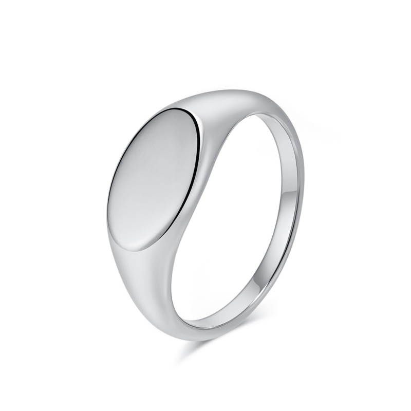 Inel din oțel inoxidabil, design geometric, suprafață lustruită, pentru femei, toamnă 2024