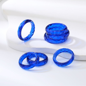 Inel circular simplu, cu pietre cultivate, realizat manual, Luxida jewelry, unisex