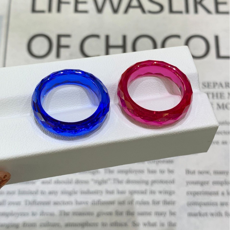 Inel circular simplu, cu pietre cultivate, realizat manual, Luxida jewelry, unisex