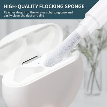 Set de curățare pentru electronice: set de trei piese pentru tastatură, cameră și telefon mobil; ABS material; greutate 136,7 g