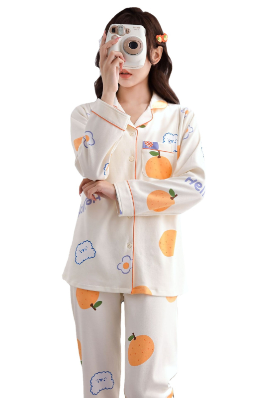 Set de pijamale maternitate pentru alăptare cu cardigan – 100% bumbac, mâneci lungi, pantaloni, confort pentru toate sezoanele