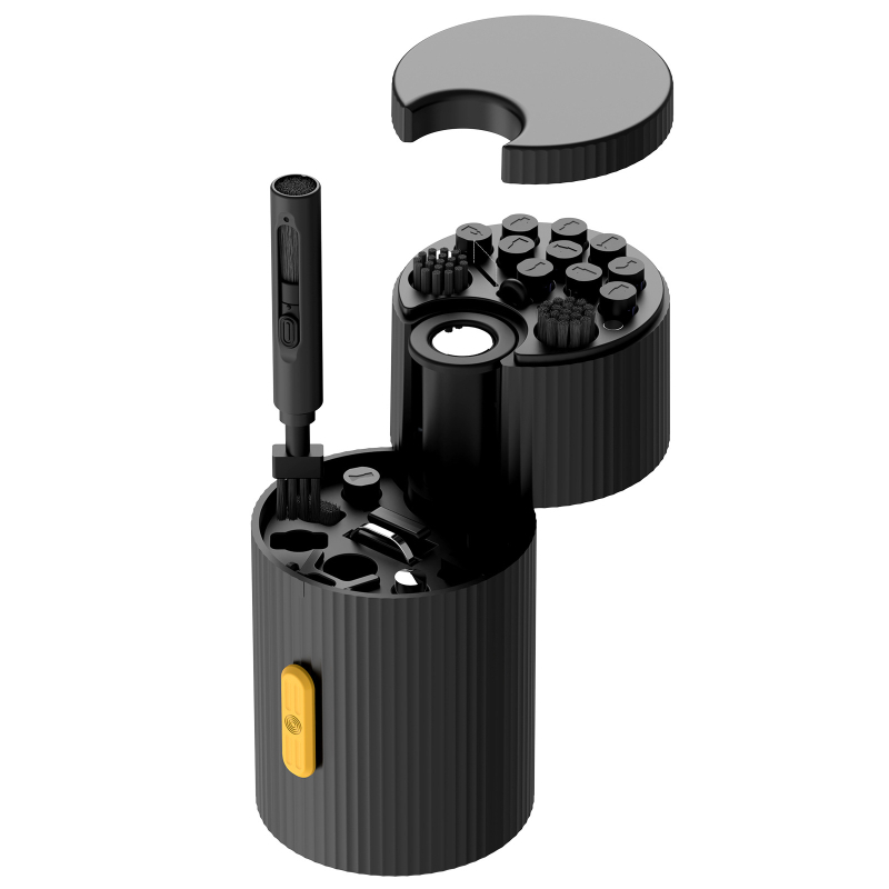 Set za čišćenje računala – četka za tipkovnicu, čistač zaslona mobitela, sve-u-jednom prenosni set; Model Qm33; Materijal ABS; Težina 260 g; OEM obrada