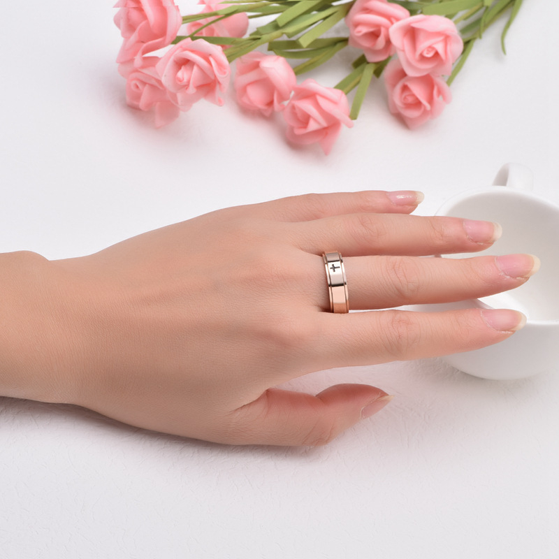 Lele Jewelry muški prsten – nehrđajući čelik, pozlata, romb geometrijski oblik