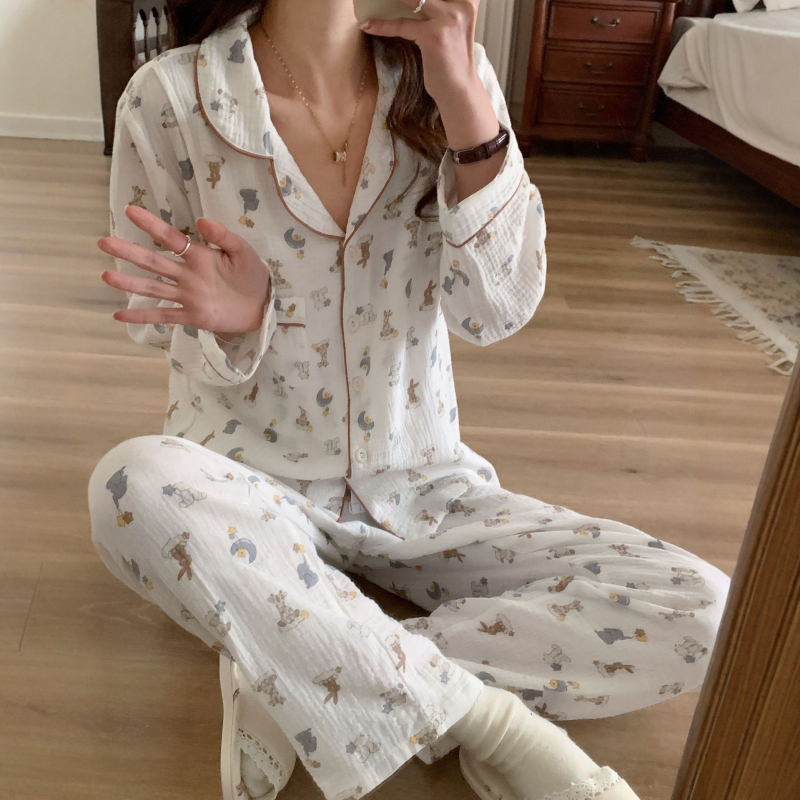 Set de maternitate din bumbac 100% – Bluza cu mâneci lungi și pantaloni, greutate moderată 161–180 g/m2, pentru alăptare