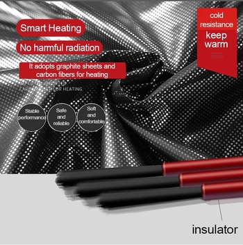 Unisex βαμβακερό θερμαινόμενο γιλέκο με ευφυή έλεγχο θερμοκρασίας, παχιά πολυεστερική ύφανση, χωρίς κουκούλα