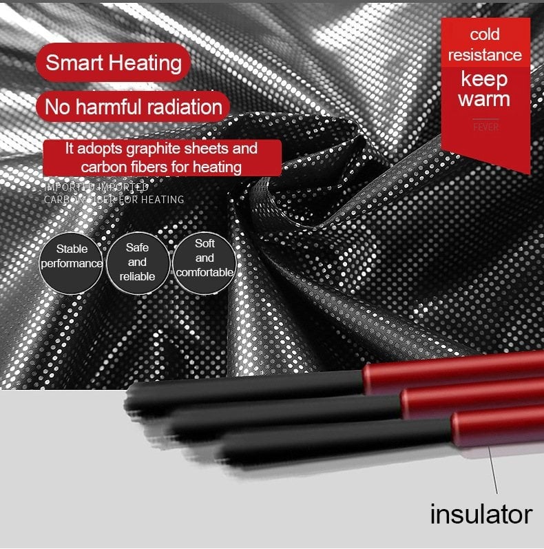 Unisex βαμβακερό θερμαινόμενο γιλέκο με ευφυή έλεγχο θερμοκρασίας, παχιά πολυεστερική ύφανση, χωρίς κουκούλα