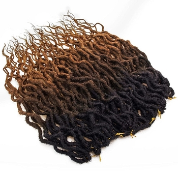 Paruka s repom – Goddess Faux Locs, model Mermaid, vlakna otporna na visoke temperature, brend Ouyafei, nije pogodno za permiranje ili bojenje