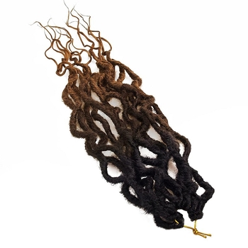Paruka s repom – Goddess Faux Locs, model Mermaid, vlakna otporna na visoke temperature, brend Ouyafei, nije pogodno za permiranje ili bojenje