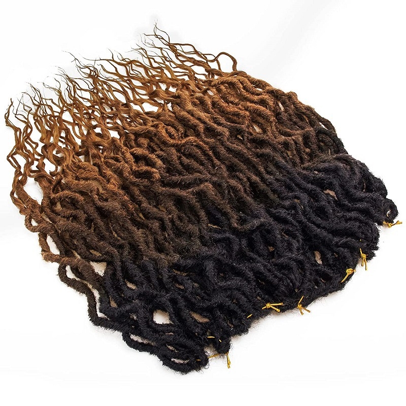 Paruka s repom – Goddess Faux Locs, model Mermaid, vlakna otporna na visoke temperature, brend Ouyafei, nije pogodno za permiranje ili bojenje